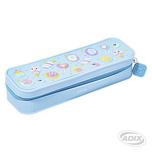 ESTUCHE ESCOLAR ADIX SILICONA CELESTE (A503245) ( DESC. )