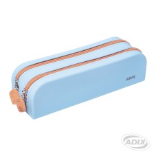 ESTUCHE ESCOLAR ADIX SILICONA COLOR CELESTE (A503231) ( DESC. )