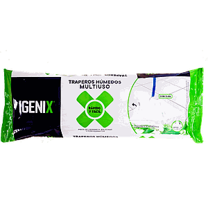 TRAPERO HUMEDO DESINFECTANTE IGENIX MANZANA VERDE 08 UNID