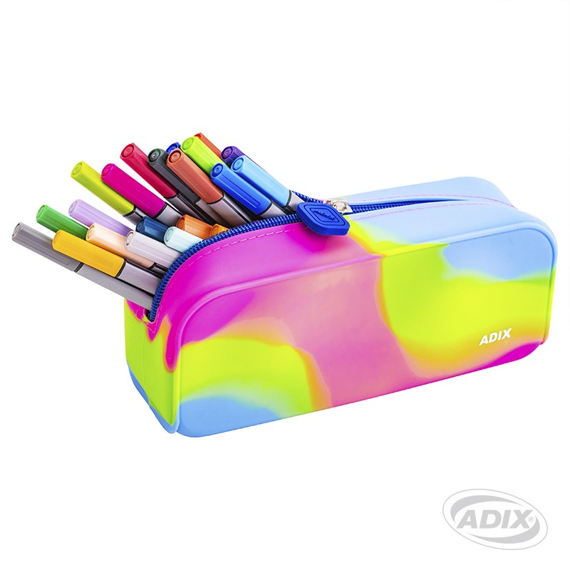 ESTUCHE ESCOLAR ADIX ARCOIRIS DE SILICONA (A503241) ( DESC. )