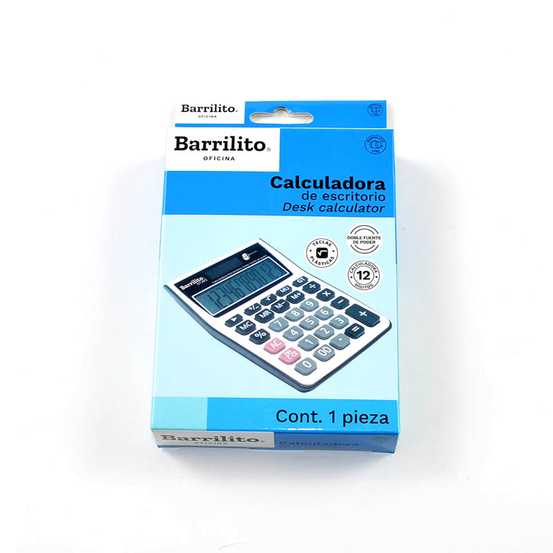 CALCULADORA BARRILITO DT392 12 DIGITOS