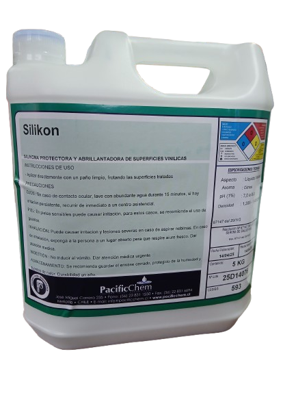 SILICONA Y ABRILLANTADORA DE SUPERFICIES SILIKON 5 lts