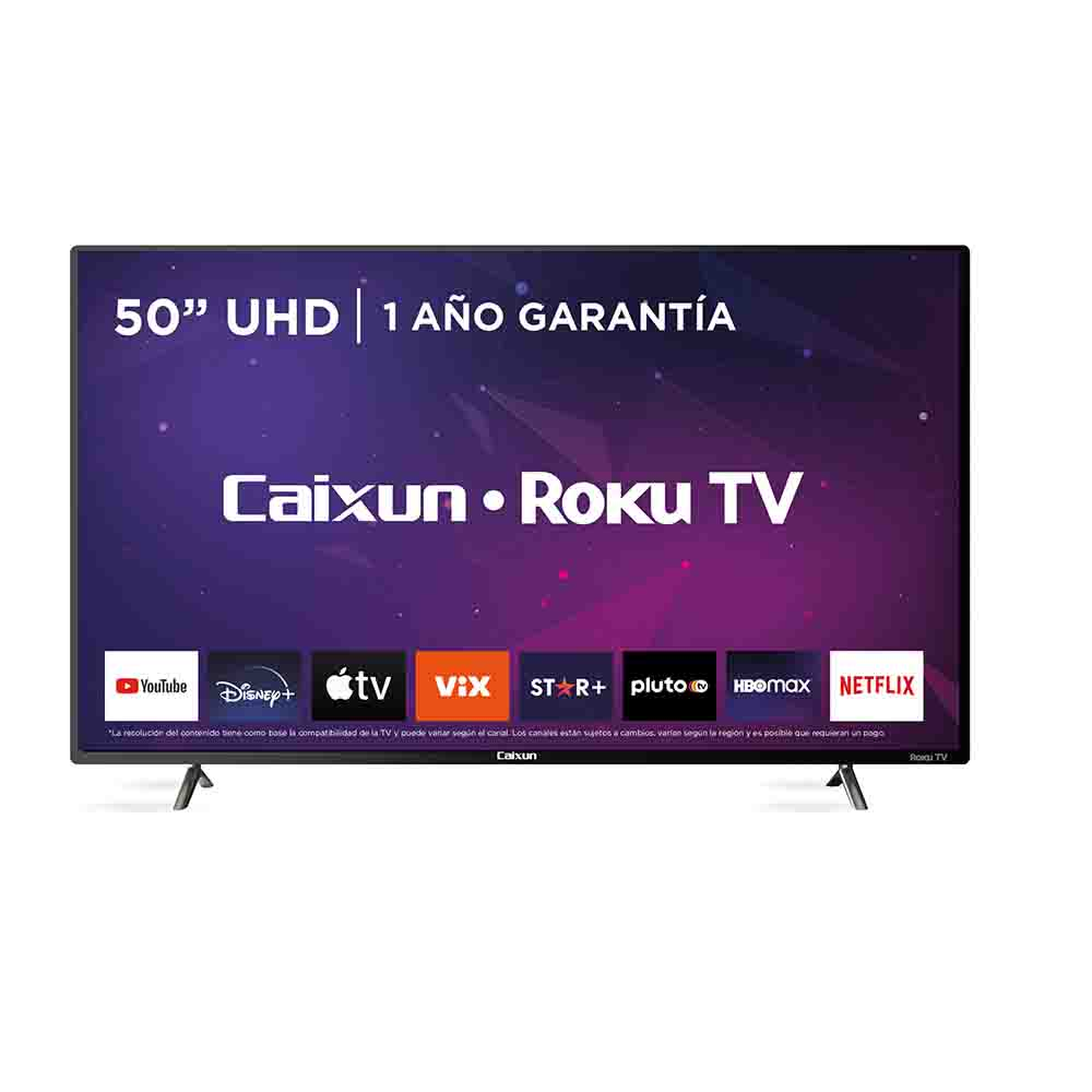 SMART TV CAIXUN 50" UHD ANDROID ROKU TV 4K I383C50V1UR