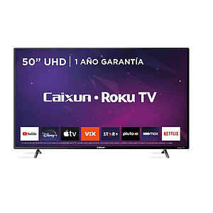 SMART TV CAIXUN 50" UHD ANDROID ROKU TV 4K I383C50V1UR