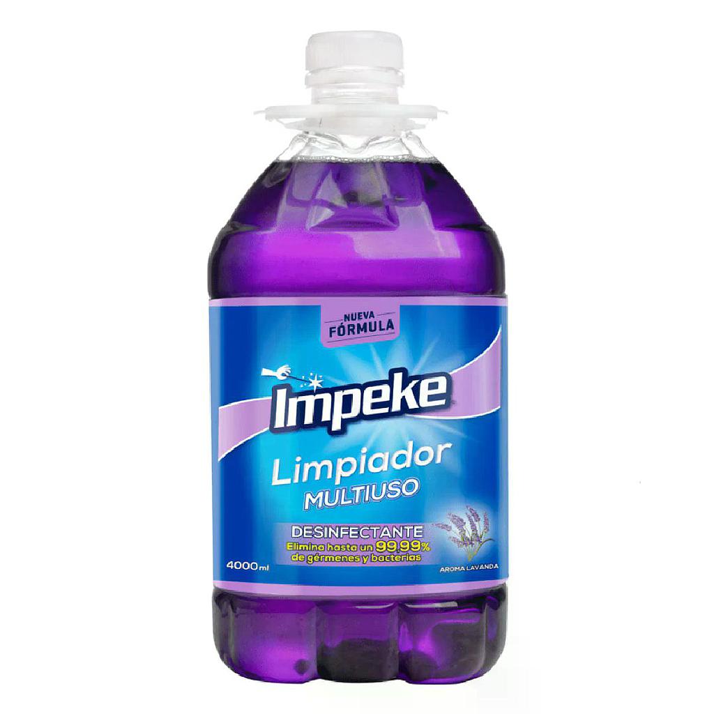 LIMPIADOR DESINFECTANTE IMPEKE LAVANDA 4 LITROS