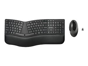 KIT TECLADO/MOUSE INALAMBRICO ERGONOMICO KENSINGTON PROFIT NEGRO K75406ES