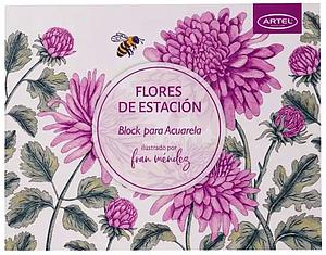 BLOCK PARA COLOREAR ARTEL FLORES DE ESTACION