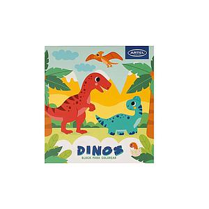 BLOCK PARA COLOREAR ARTEL DINOS