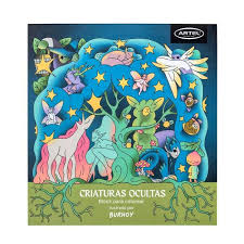 BLOCK PARA COLOREAR ARTEL CRIATURAS OCULTAS