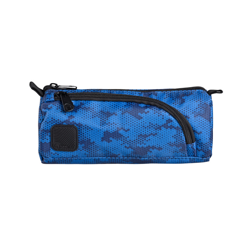 ESTUCHE ESCOLAR TORRE MIKONOS - BLUE CAMO 2 CIERRES