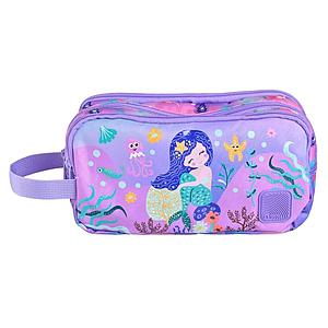ESTUCHE ESCOLAR TORRE ROMA - PINK MERMAID 3 CIERRES