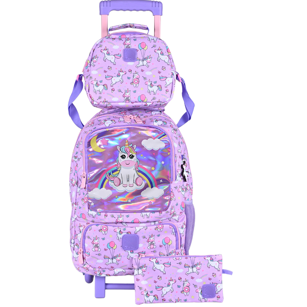 MOCHILA TORRE INFINITY PACK LILAC BABY UNICORN C/RUEDAS 34LTS