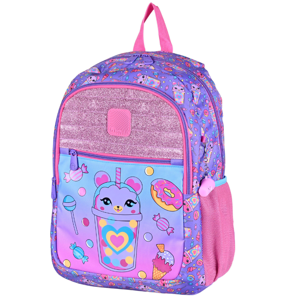 MOCHILA TORRE LINDER LILAC FRIENDS 25LTS.