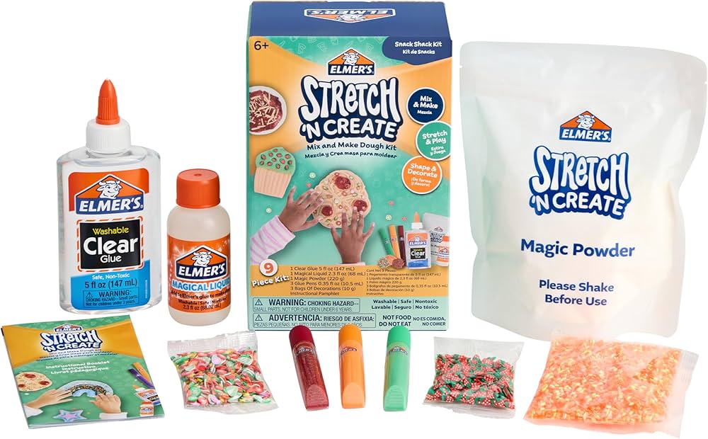 KIT MASA ELMER´S STRETCH IN CREATE SNACK SHACK 9PCS 6+ (2204745)