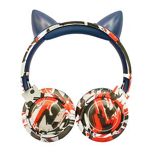 AUDIFONOS INALAMBRICOS TECNOLAB CAT MIMETIZADO AZUL/ROJO TL641BL