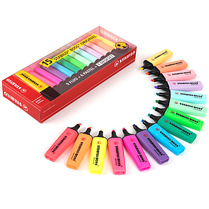 DESTACADORES STABILO BOOS NEON-PASTEL 15 COLORES