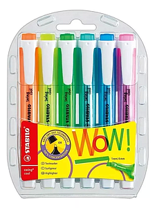 DESTACADORES STABILO SWING COOL FLUOR 6 COLORES