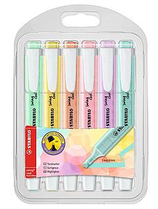 DESTACADORES STABILO SWING COOL PASTEL 6 COLORES