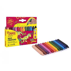 CRAYONES DE CERA JUMBO JOVI 12 COLORES 