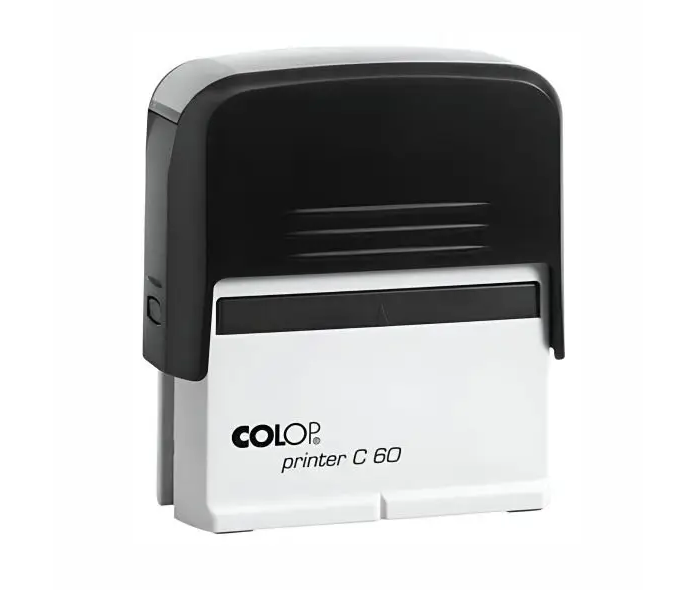 TIMBRE AUTOMATICO COLOP (PRINTER C60N) 37 x 76 mm NEGRO