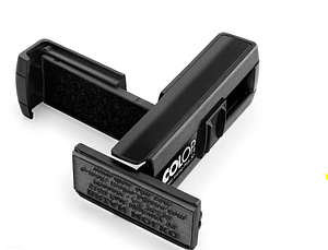TIMBRE POCKET COLOP SP20 38 X 14mm NEGRO ALM AZUL