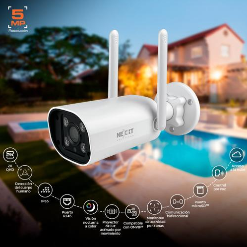CÁMARA IP NEXXT NHC-OF10, EXTERIOR 5PM