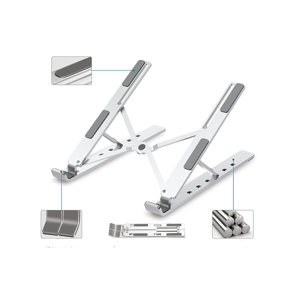 BASE ELEVADORA AJUSTABLE DE ALUMINIO PARA NOTEBOOK MLAB
