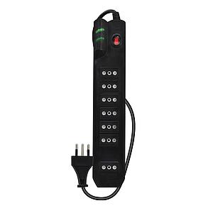 PROTECTOR DE SOBREVOLTAJE MLAB 7POS 5MTS NEGRO