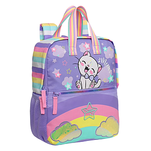 MOCHILA HEAD PEPA CAT RAINBOW LILA 13 LTS