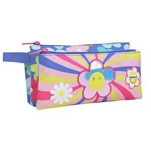 ESTUCHE HEAD CELERIO GIRL SMILE FLOWERS MORADO