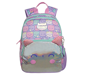 MOCHILA HEAD GUM NEW GATOS PASTEL 17 LTS