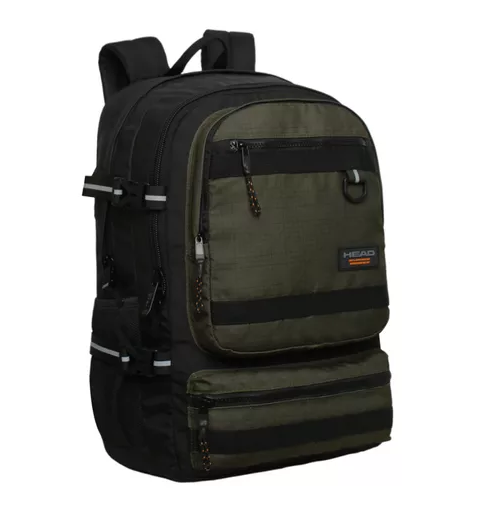 MOCHILA HEAD EXPEDITION CUADROS VERDE 40 LTS