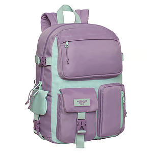 MOCHILA HEAD ESCALADE COLOR BLOCK LILA 28 LTS