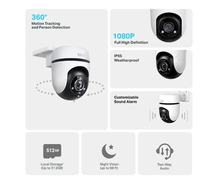 CAMARA IP TP-LINK DOMO 2MP TAPO C500