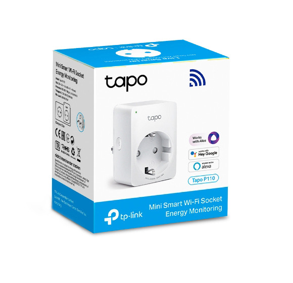 MINI ENCHUFE WIFI TP-LINK TAPO P110 16A 240V BLANCO