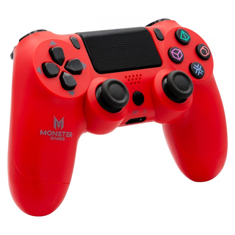 JOYSTICK MONSTER INALAMBRICO PS4 ROJO