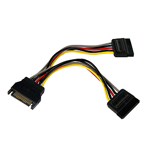 CABLE SPLITTER DE ALIMETACION STARTECH SATA A 2 SATA PYO2SATA 15 CM