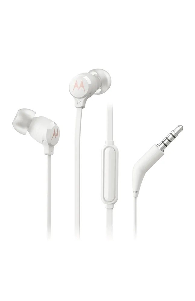 AUDIFONOS MOTOROLA EARBUDS 3-S C/MICROFONO BLANCO