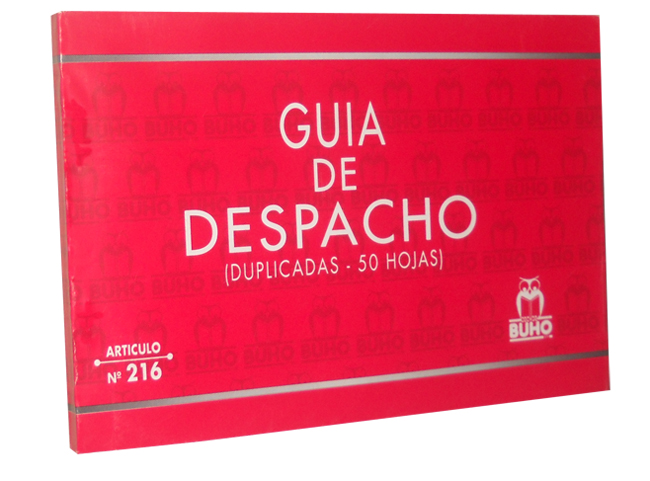 GUIA DE DESPACHO DUPLICADO. ART-216