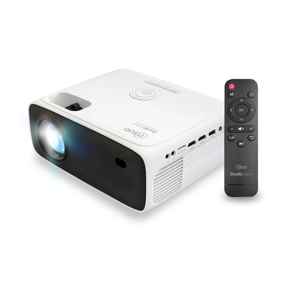 PROYECTOR MLAB STUDIO VIEW 450 ANSI 7200 LUMENES 1080X720 AV/USB/HDMI 