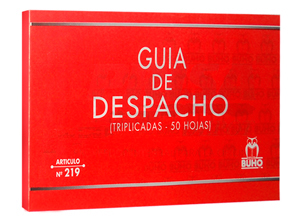 GUIA DE DESPACHO TRIPLICADO. ART-219