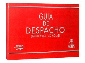 GUIA DE DESPACHO TRIPLICADO. ART-219