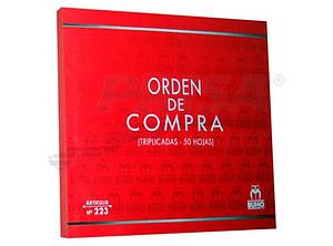 ORDEN DE COMPRA TRIPLICADA. ( ART-223 )