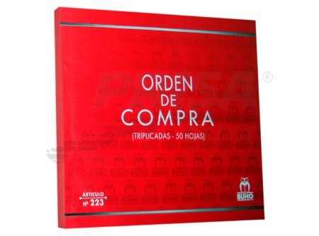ORDEN DE COMPRA TRIPLICADA. ( ART-223 )