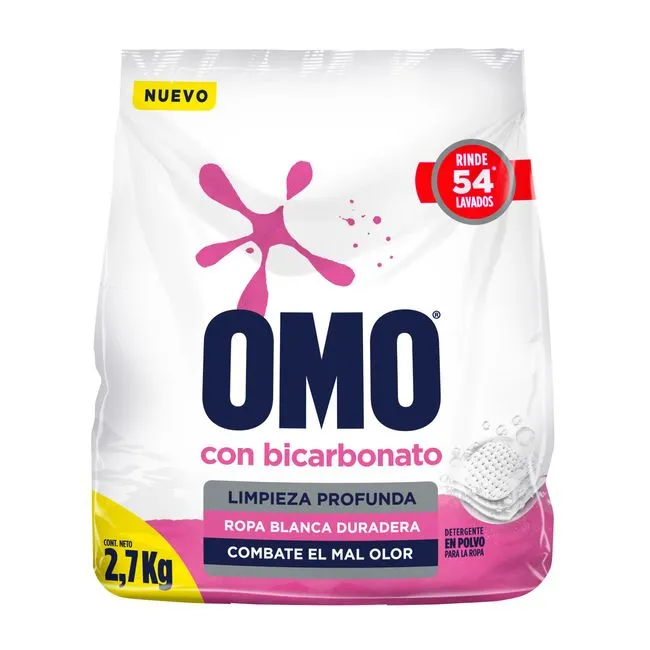 DETERGENTE OMO MATIC BICARBONATO 2,7 KILOS