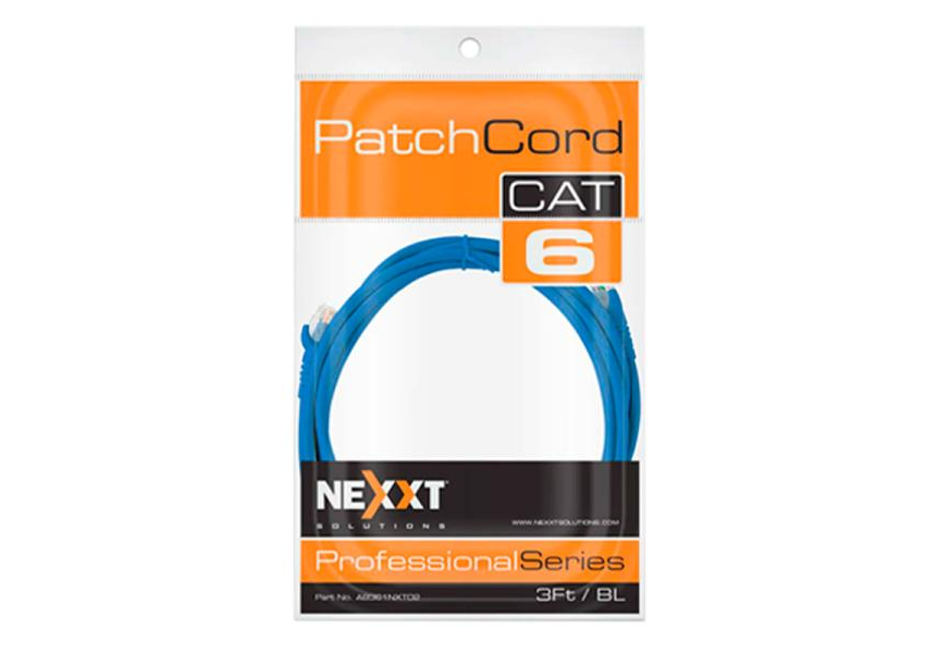 CABLE PATCH CORD NEXXT AB361NXT13 CAT6 AZUL 2 M