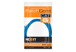 CABLE PATCH CORD NEXXT AB361NXT13 CAT6 AZUL 2 M