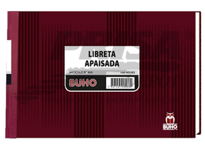 LIBRETA APAISADA BUHO 100 Hjs. ( ART-469 ) 