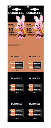 PILA DURACELL AA x 2 UNID (TIRA) ( CM )