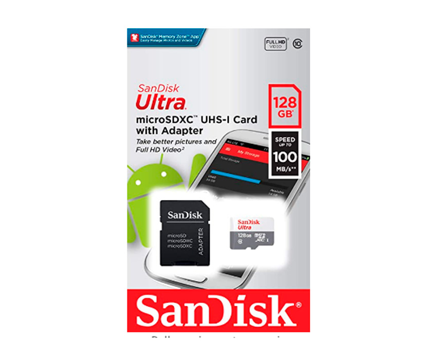 TARJETA DE MEMORIA SANDISK ULTRA MICRO SDXC UHS-I 128GB CLASS 10 100MB/s
